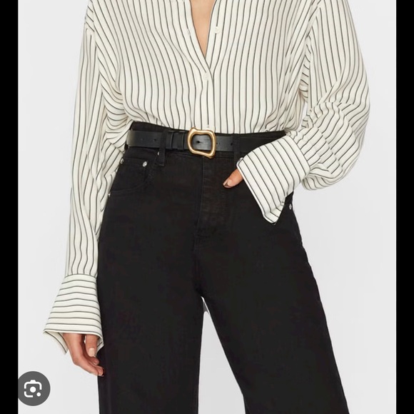 FRAME DENIM đź‘” Oversized Striped Blouse with exaggerated sleeves - Picture 4 of 8